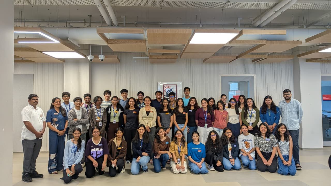 Students and facilitators at the AI prototyping workshop, BITS Design School